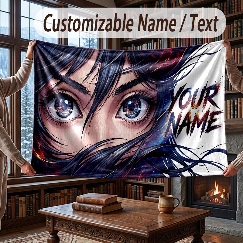 Coperta Morbida e Accogliente a Tema Magia Fantasy con Nome Personalizzato per Divano Letto Casa