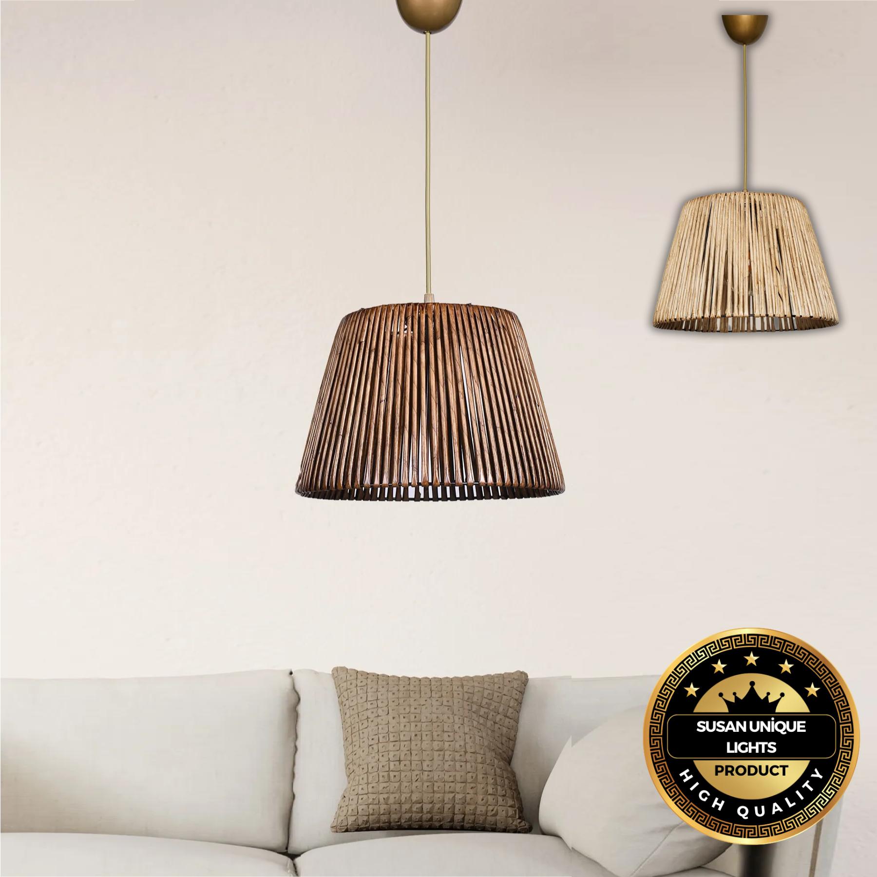 

Одинарная подвесная люстра Esparfa — 2 варианта цвета античная латунь