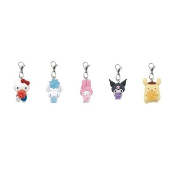 Sanrio Characters Kirakira Konpeito Charm Complete Set 5 Types Gacha