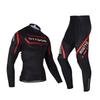 Mens Long Sleeve Cycling Jersey Pants Set Breathable Riding Gear Road Bike Mountain