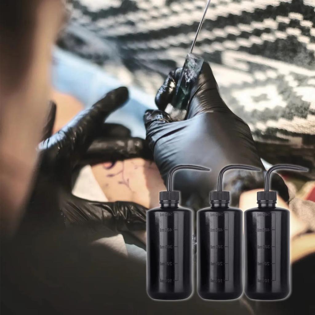 250/500ml Tattoo Spray Bottle High-quality Professional Plastic Tattoo Spray Bottle Black White Tattoo Accessories Tattoo Bottle