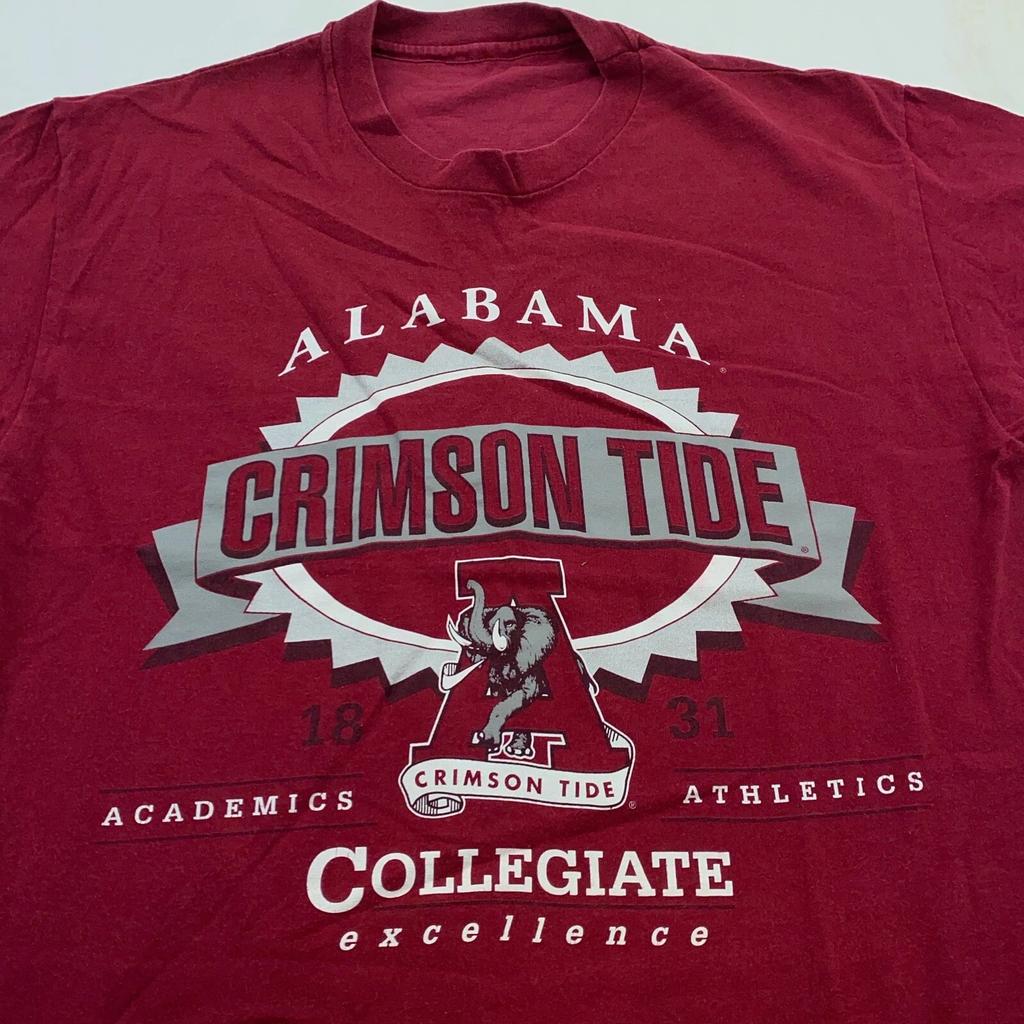 Vtg 90er UNIVERSITY ALABAMA CRIMSON TIDE T-Shirt MITTEL/GROSS football ncaa weich