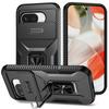 Slide Lens Protector Phone Case for Google Pixel 9A 9 Pro XL Cover Metal Ring Kickstand Car Mount Pixel 7 8 Pro Phone Shell