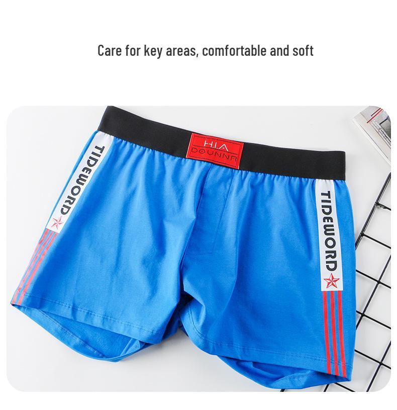 Boxer Uomo Trendy Vestibilità Larga in Cotone con Elastico Comodo