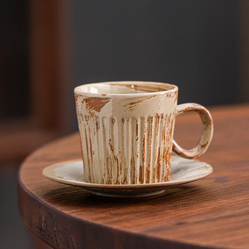 Espresso Coffee Cup And Saucer Set, Latte Latte Cup, High-Value Mug.