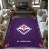 Fiorentina FC Soccer Football Pattern Soft Area Rug Non Slip Indoor Floor Carpet Sports Decor Mat for Bedroom