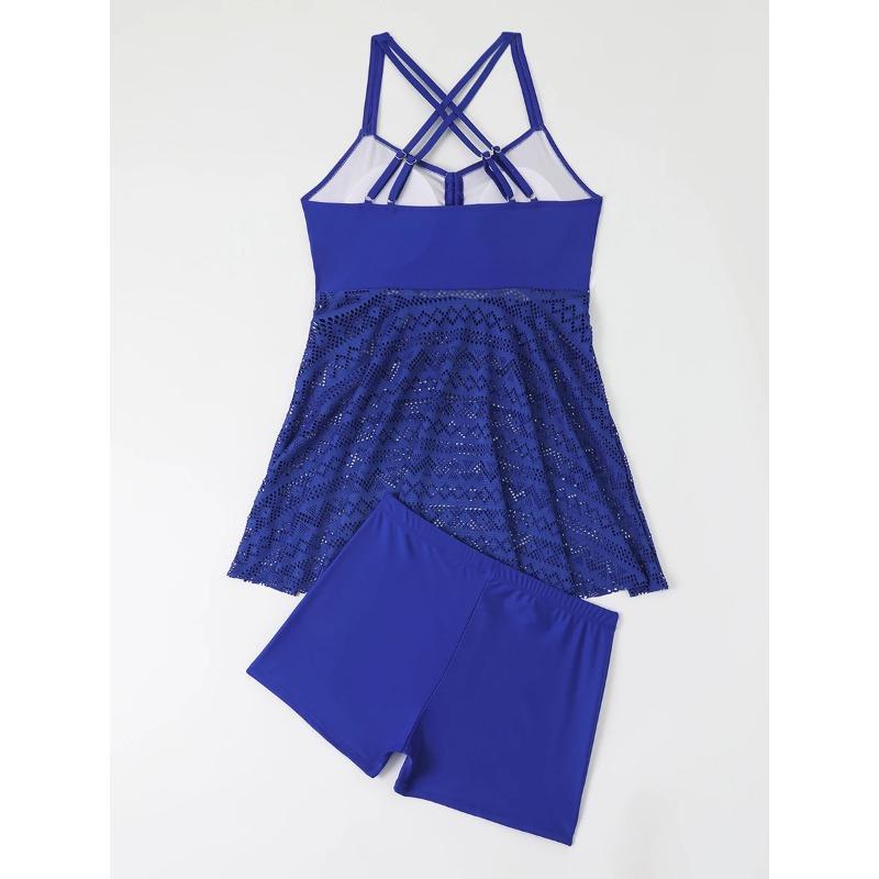 2 Pieces Large Plus Size Beauty Beach Dress Swimsuit Women Swimwear Female Bathers Bathing Swimming Swim Suit Beachwear