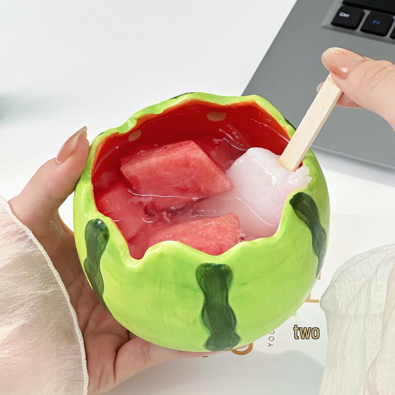

3.5-inch Cute Watermelon Ceramic Dessert Bowl