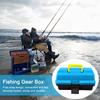 3-Layer Folding Fishing Tackle Box Portable Fishing Gear Box Multipurpose Fishing Toolbox with Handle for Fishing Tackle Storage