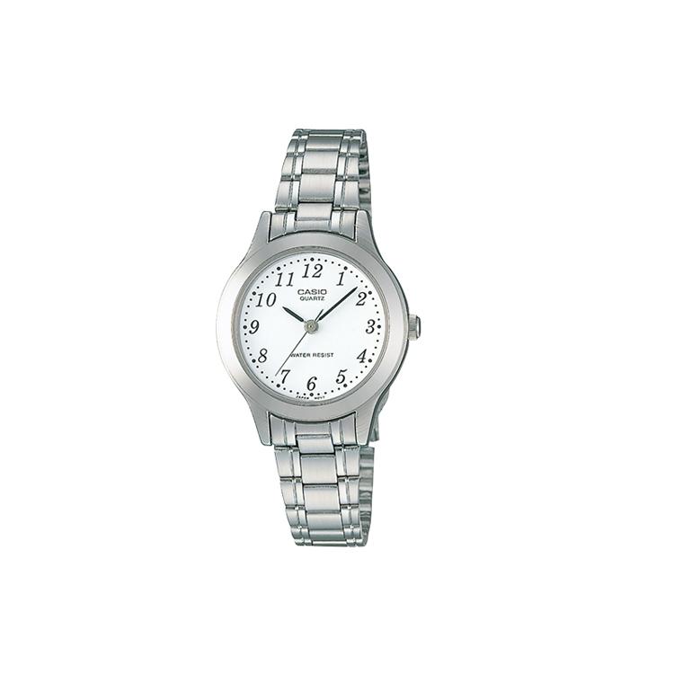 CASIO Women s Standard Series White Watch LTP-1128A-7B LTP-1128A-7B Silver Strap