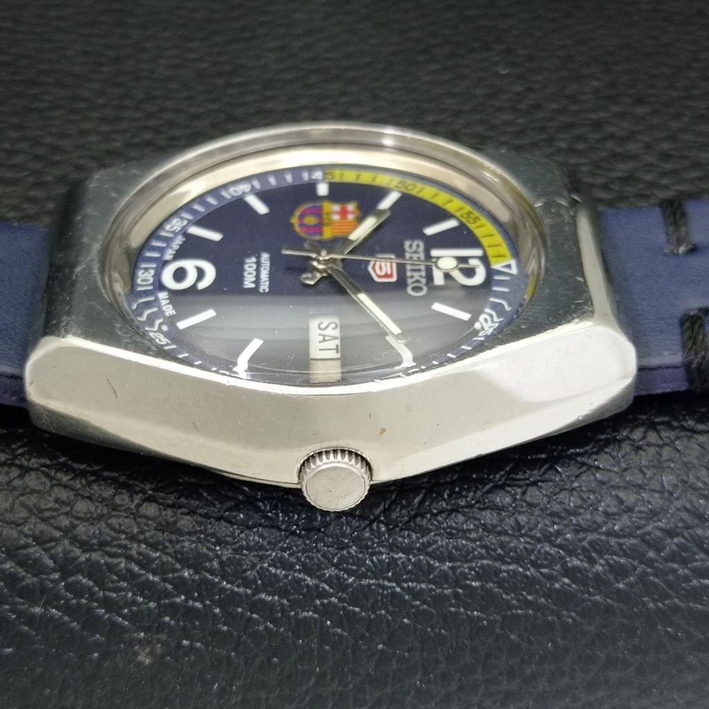 JAPONSKÉ VINTAGE SEIKO 5 AUTOMATICKÉ 6309A PÁNSKÉ HODINKY S MODRÝM CIFERNÍKEM a500834-5 R154-a500834
