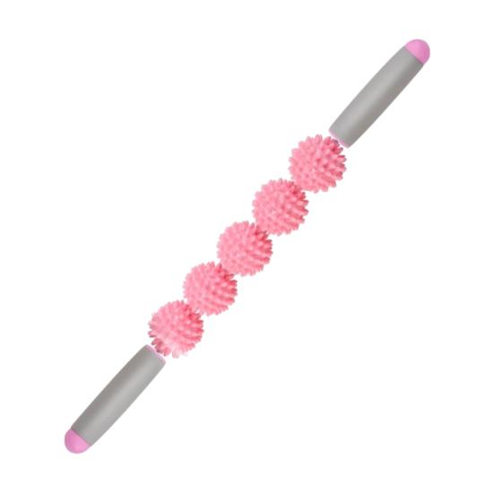 Massage-Rollenstab mit 3/5 Noppenbällen, Faszien-Muskel-Cellulite Tiefengewebs-Massagegerät, Massagegerät für Muskelkater, Nacken, Bein, Rücken