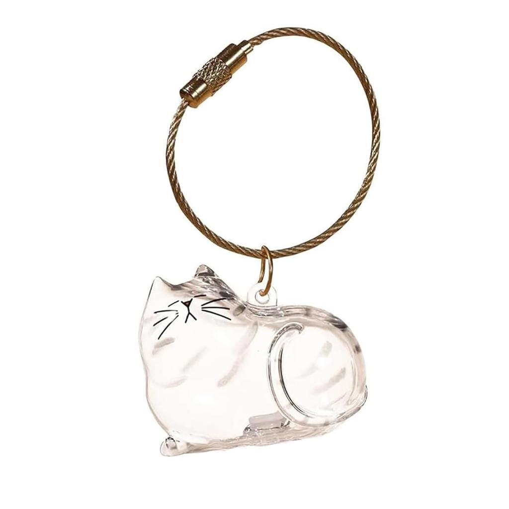 Transparent Cat Hair Storage Box Hanging Decoration Twisted Egg Cat Hair Storage Capsule