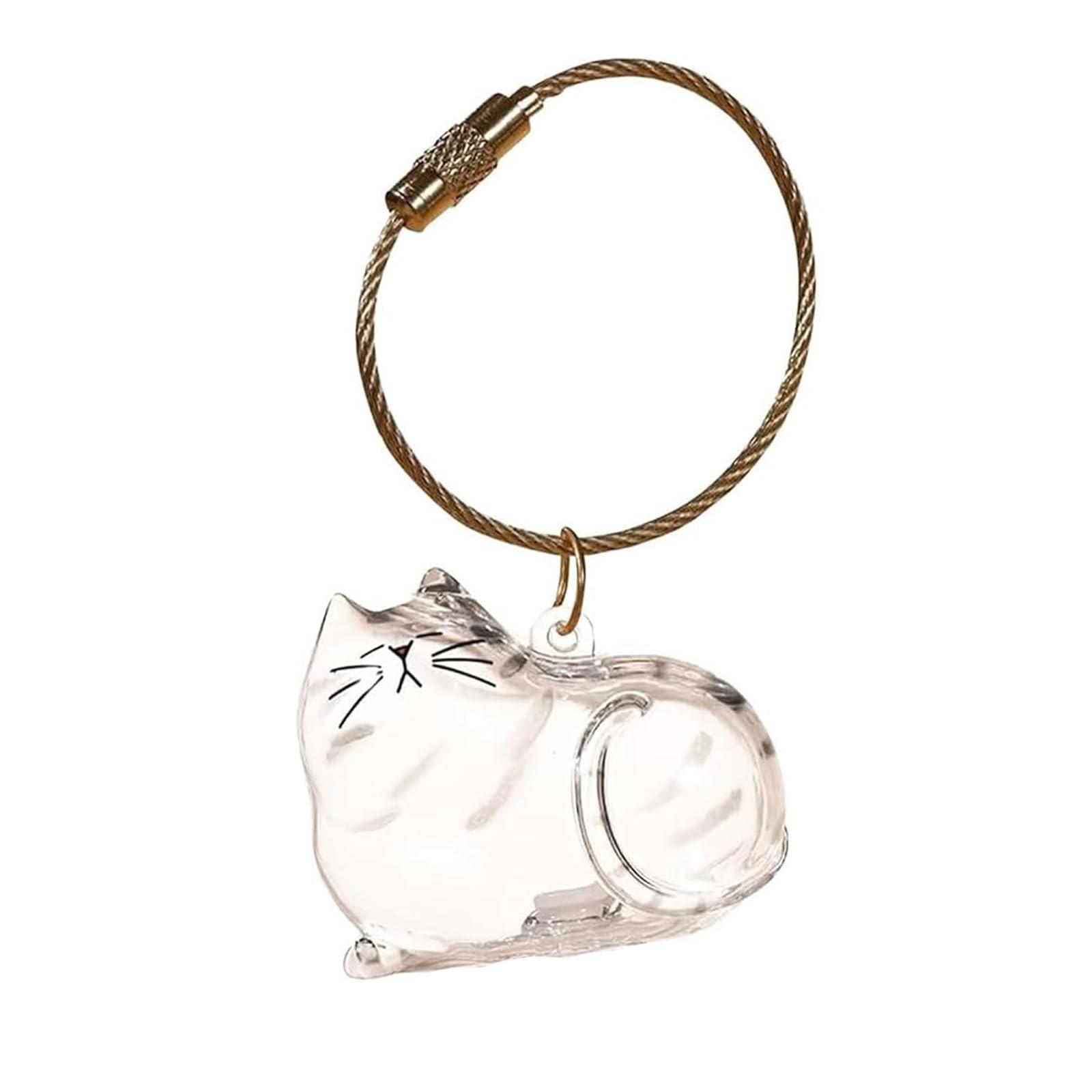 

Прозрачная коробка для хранения кошачьей шерсти, подвесное украшение, капсула для хранения кошачьей шерсти в виде крученого яйца One Size