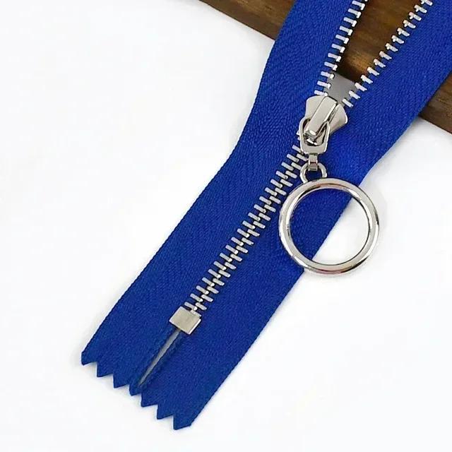5Pcs Meetee 3# 15-30cm Metal Zippers Bags Closed End Auto Lock Zipper for Clothes Repair Kit DIY Sewing Material Accessories