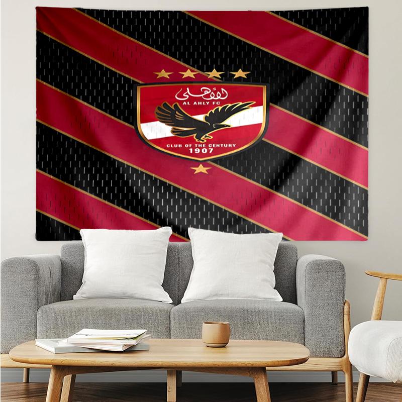 Al-ahly Fc Tapestry Hanging for Bedroom,Livingroom, Playroom,Decor Art Room Wall Tapestry Holiday and Birthday Gifts