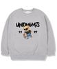 UNION GARMENTS 1997 Skatebear Fleece-Lined Oversized Sweatshirt Gray