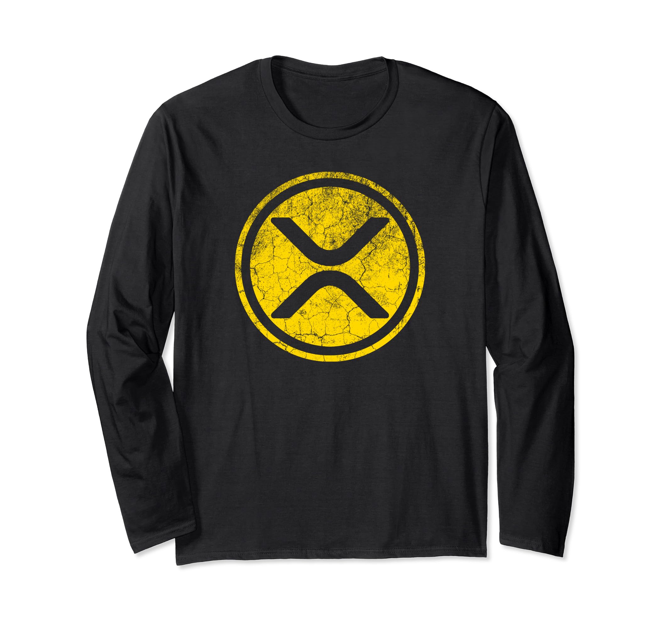 Ripple XRP Crypto Gold Logo Long Sleeve T-Shirt