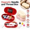 Portable Magnetic Needle and Thread Box DIY Hand Sewing Tool Kit  for Dormitories