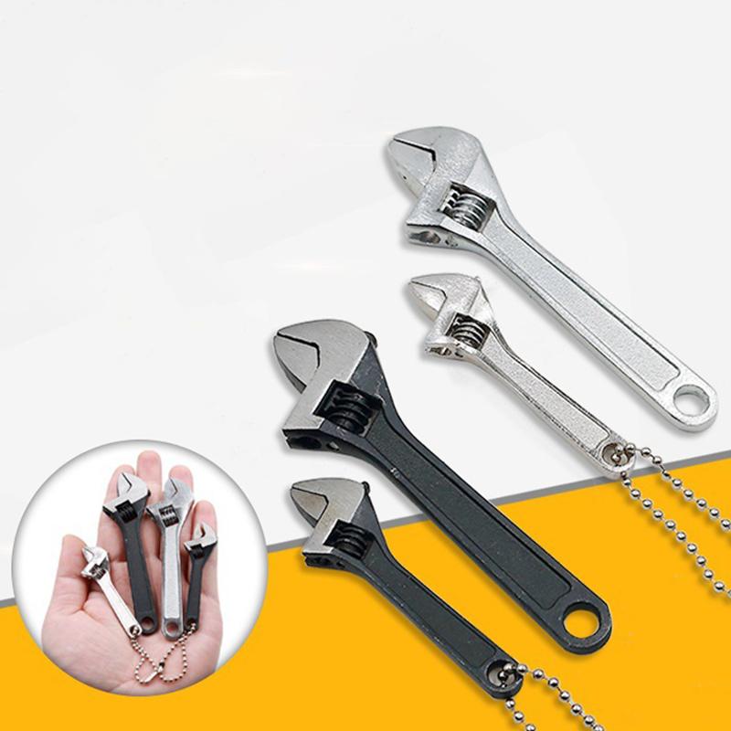 1 Pezzo Chiave Inglese in Acciaio al Carbonio Mini Attrezzo Chiave Regolabile Mini Chiave Inglese Aperta Mini Attrezzo Chiave a Rullino