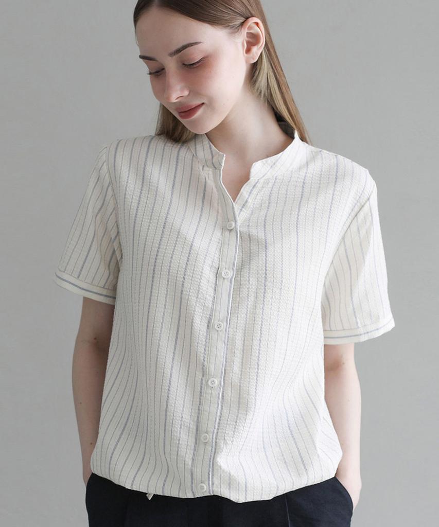 LUSIDA Breeze Linen Stripe Shirt_2 Colors