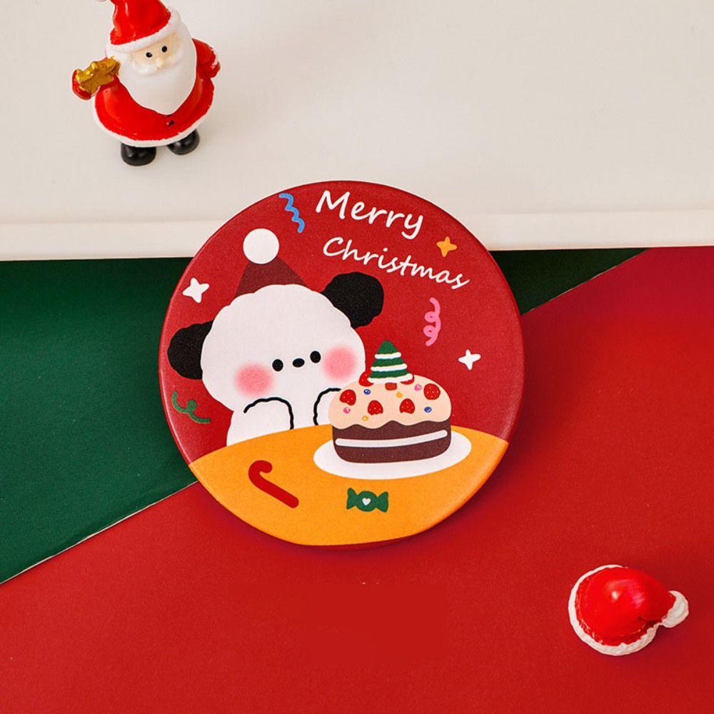 

Стеклянное Портативное Мини Зеркало для Макияжа Легко Носить Ручное Маленькое Круглое Зеркало 7