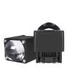 High Power Yellow And White Double Color Ribbon Tangent Led Bifocal Lens 80W Middle Net Led Headlights Motorcycle Spotlights