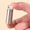 Small Keychain Pills Holder Small Watertight Stainless Steel Case For Organizing Camping Gear And Emergency Tool