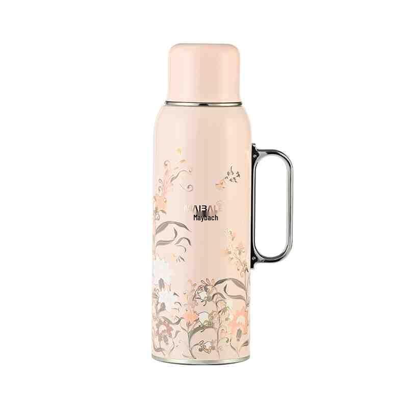 Mayballer Vintage Floral Portable Thermal Flask