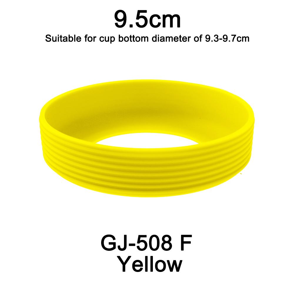 1Pc Diameter 9.5CM 24G Threaded Soft Silicone Cup Bottom Cover Wear Resistant Ring Sleeve Anti Slip Good Toughness Elastic