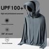 Men's UPF 100 Quick-Dry Ice Silk Sun Protection Suit for Outdoor Sports and Fishing