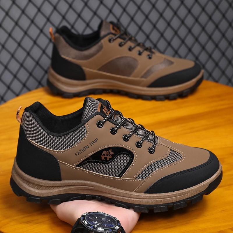 Extra Large Size Men's Cotton Shoes Autumn and Winter Thickened Hiking Shoes Outdoor Hiking Shoes Casual Sports Shoes Walking Men's Shoes