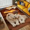 Lion Love Living Room Nonslip Area Rug Soft Carpet For Bedroom Game Playroom Sofa Office Home Decor Doormat Christmas Gift C926780