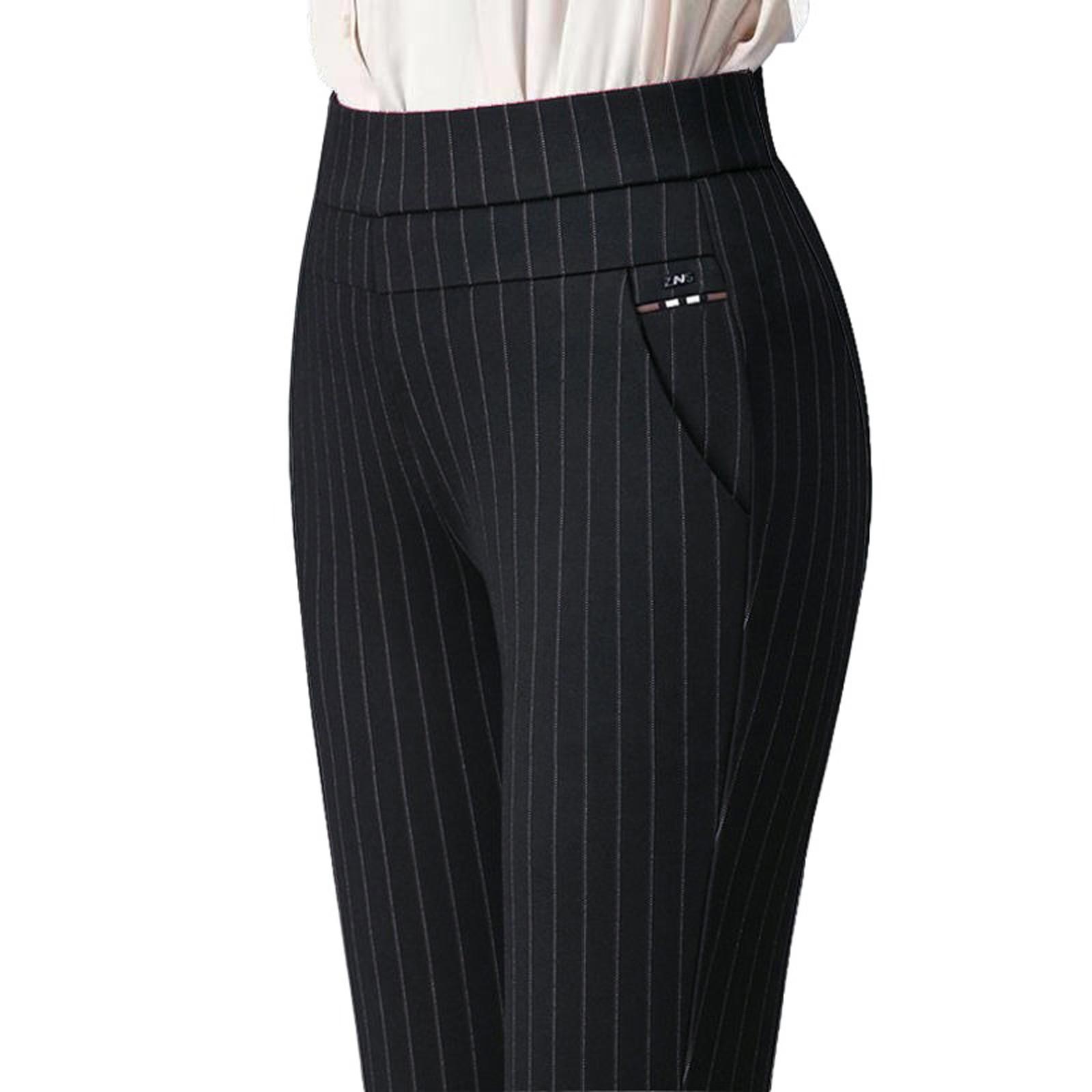 

Женские брюки Эластичные утягивающие брюки с высокой талией Эластичная тонкая верхняя одежда Универсальные повседневные брюки XXXL