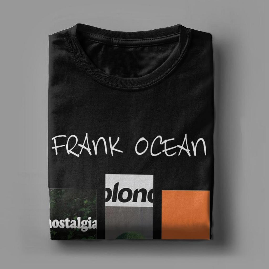 Franks Oceans Albums T-shirt voor Heren Nieuwigheid 100% Katoen T-shirts O-hals Korte Mouw T-shirts Plus Size Kleding