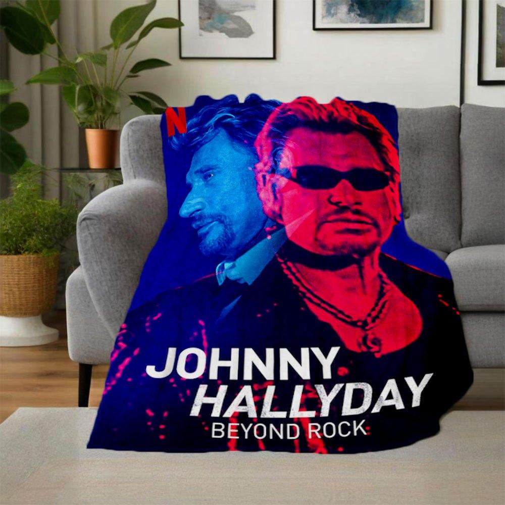 Johnny Hallyday Beyond Rock: Limited Edition Memorabilia SetBlanket Flannel Throw Blanket for Sofa, Bed, Travel, Camping, Office, Couch, Cha