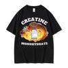Funny I Only Take Creatine Gym Meme Graphic T-shirts Men's Oversized High Quality T-shirt Male Fashion Casual T Shirt Streetwear