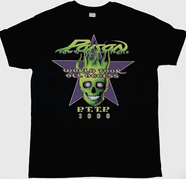 Poison Power to the People Metal Revolution Tour New Black Premium TShirt Unisex T-Shirt S