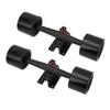 2pcs 7 Inch Skateboard Trucks with Wheels 65x51mm Longboard Trucks Wheels Combo Set Aluminum Alloy