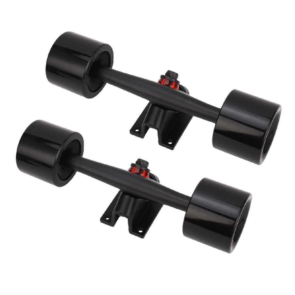 2pcs 7 Inch Skateboard Trucks with Wheels 65x51mm Longboard Trucks Wheels Combo Set Aluminum Alloy