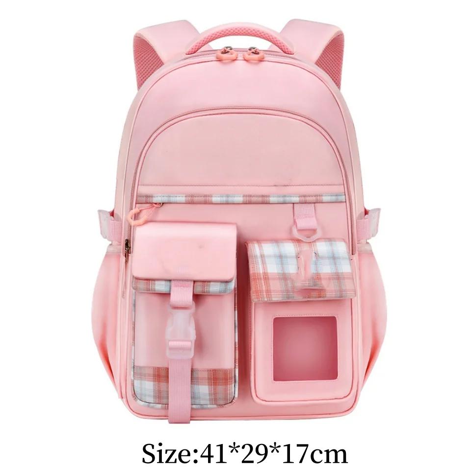 

Водонепроницаемый Новый Легкий Рюкзак для Девочек и Детей Начальной Школы Большой Вместимости Рюкзак для Защиты Позвоночника для Девочек