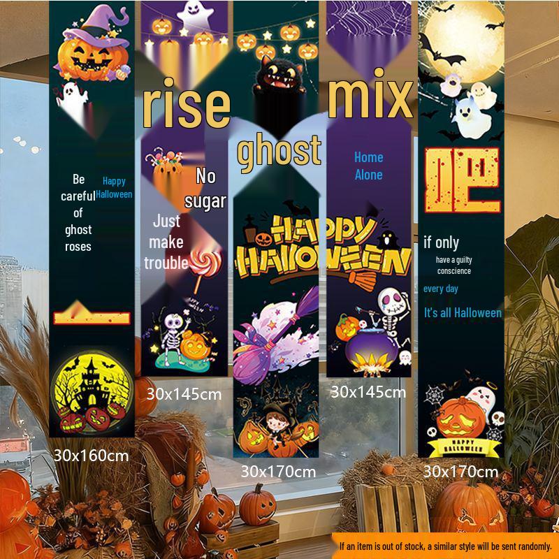 Halloween Förskola Bar Utomhusdekor: Hängande pumlykta & Fotorekvisita-prydnader