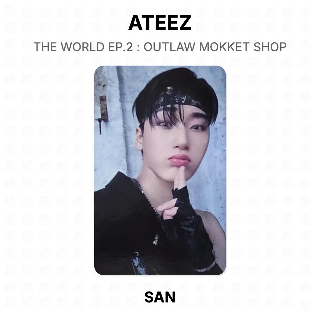 ATEEZ THE WORLD EP.2 : OUTLAW MOKKET SHOP Official Photocard