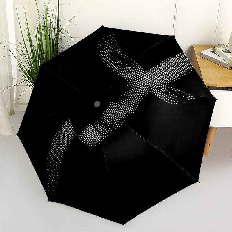 1pc Dance Dancer Automatic Open/Close Umbrella Compact Folding Umbrella, All-Season Portable Umbrella for Women/Men F1124308