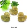 1.2" Little Duck Statue Natural Stone Reiki Healing Crystal Amethyst Tiger Eye Animal Figurine Gemstones Crafts Home Decor Gifts