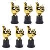 6pcs Gold     5.11 Inch Plastic Award   Trophies for Adults Sports Events Party Classroom Prize Games