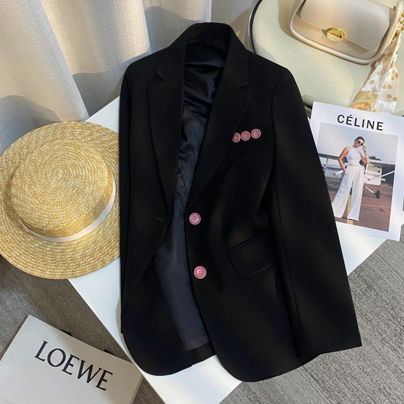 2024 Early Spring Black Versatile Women's Casual Blazer