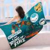 The O-Octonauts Cartoon Bath Towel Microfiber Soft Water Absorbing Breathable For Girl Kids Decorative Cartoon Beach Towel