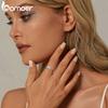 Bamoer Romantic 1CT Moissanite Ring 925 Sterlin Silver D Color Moissanite Stackable Promise Wedding Ring Party Gift