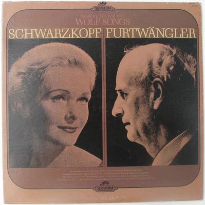 Disque Vinyle ELISABETH SCHWARZKOPF - WILHELM FUR - Festival de Salzbourg 1953 - Chansons de Wolf 60179 Seraphim 1971 US Classique Occasion